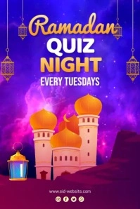Ramadan Quiz Night Póster template