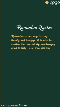 Ramadan Quotes template Digitale display (9:16)