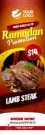 Ramadan restaurant Print banner bunting template