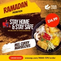 Ramadan Restaurant Promotion Instagram template