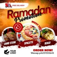 Ramadan restaurant Promotion Instagram template