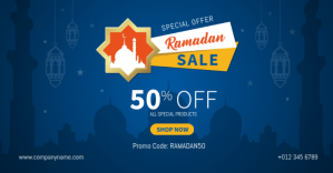 Ramadan Sale Banner Facebook-annonce template