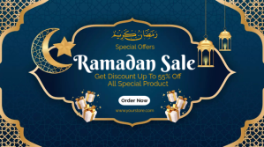 Blue Ramadan Sale Digitalt display Template