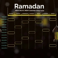 Ramadan Schedule Video Сообщение Instagram template
