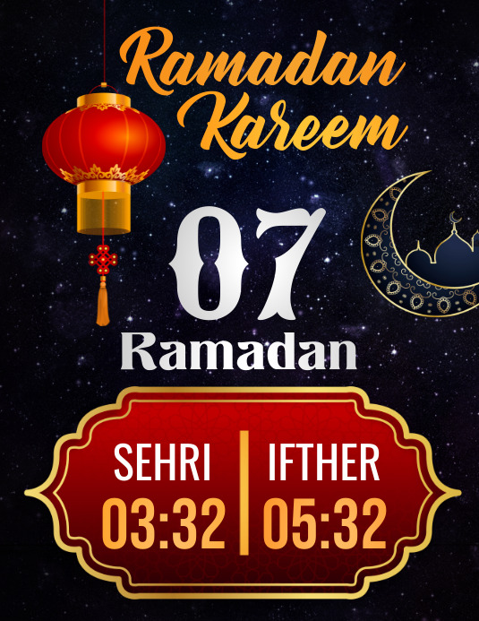 Copy of Ramadan Schedules PosterMyWall