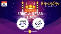 Ramadan Sheri & Iftar Time Twitter Post template
