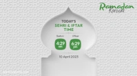 Ramadan Sheri & Iftar Time Twitter Post template