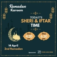 Ramadan Sheri & Iftar Time Instagram-bericht template