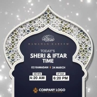 Ramadan Sheri & Iftar Time Vierkant (1:1) template