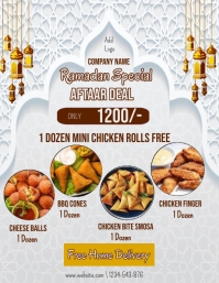 ramadan special aftar deal, ramadan offer Pamflet (Letter AS) template