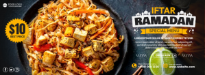 Ramadan Special Menu Banner Zdjęcie w tle na Facebooka template