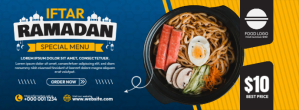 Ramadan Special Menu Banner Facebook Cover Photo template
