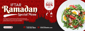 Ramadan Special Menu Banner Facebook-coverfoto template