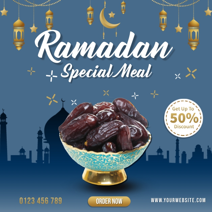Ramadan Special Menu Instagram Plasing template