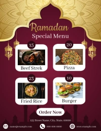 Ramadan Special Menu Flyer (US Letter) template