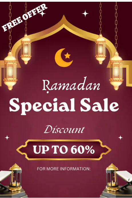 Ramadan special sale template Poster