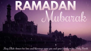 สีม่วง Ramadan Mubarak Видеообложка профиля Facebook Template