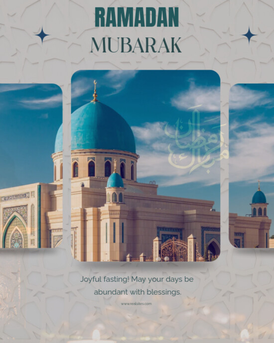 Ramadan template design Instagram Portrait