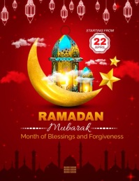 Ramadan templates,eid post Flyer (US Letter)