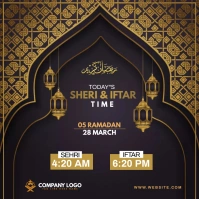Ramadan time table Instagram Post template
