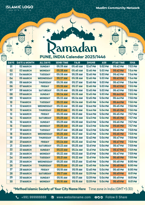 447+ Free Ramadan Calendar Design Templates | PosterMyWall