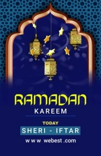 Ramadan video flyer template Tabloid
