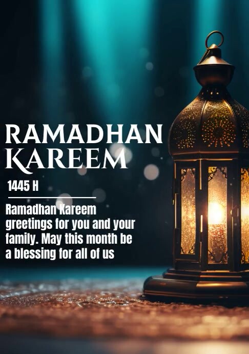 Ramadhan Kareem A3 template