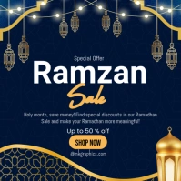 Ramzan sale Instagram Post template