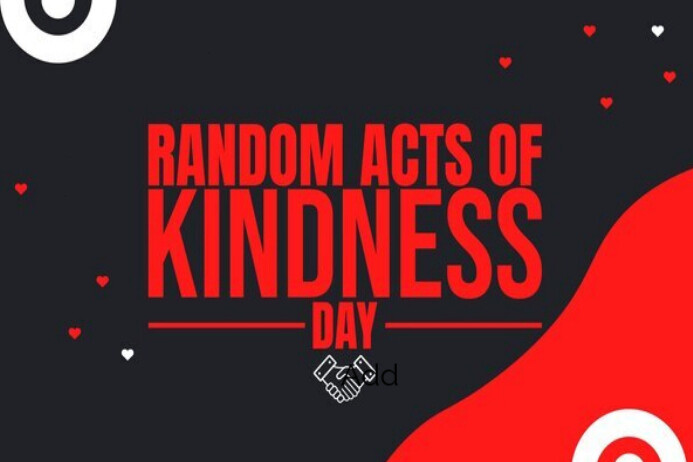 Random act of kindness day Poster template