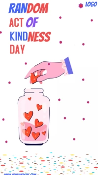 Random act of kindness day Digitalanzeige (9:16) template