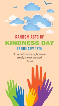 random acts of kindness day Instagram Story template