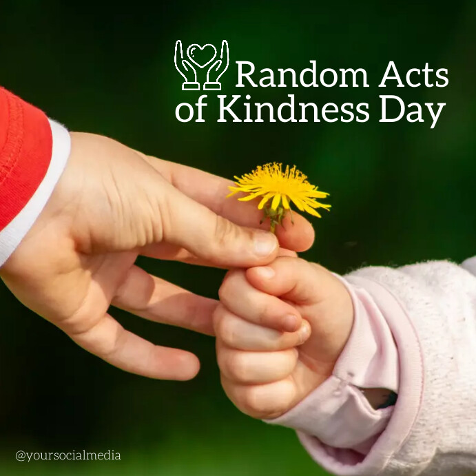 random acts of kindness day Post Instagram template