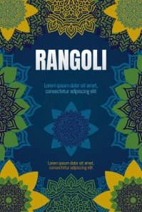 Rangoli Poster Template Free Download Affiche