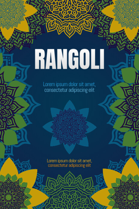 Postar Rangoli Rangoli Poster Template Free Download | PosterMyWall