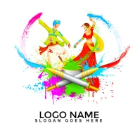 Rangwali Holi Festival Logo template