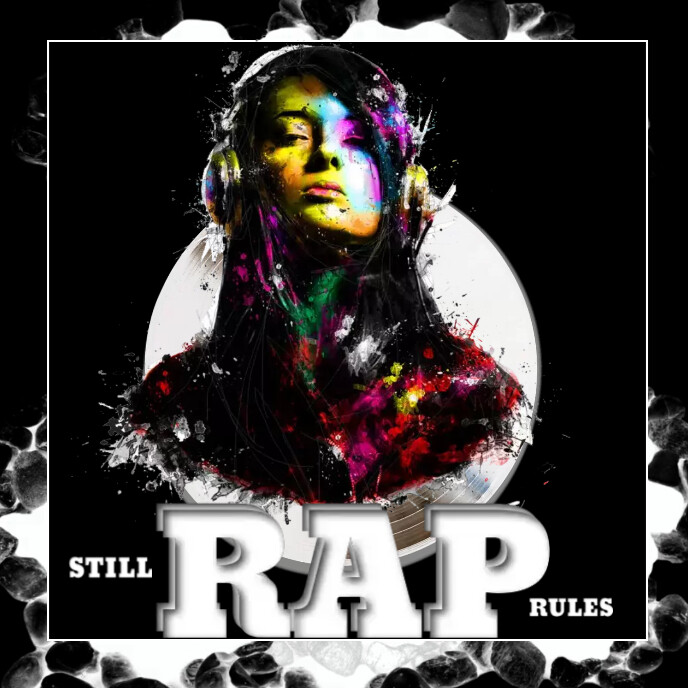 rap album cover template