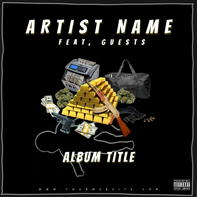 RAP ALBUM COVER Template PosterMyWall RAP ALBUM COVER Template PosterMyWall