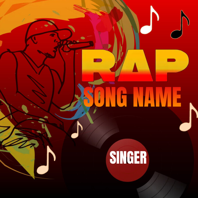 Rap Album cover Instagram post Template | PosterMyWall