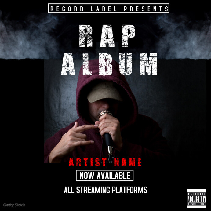 RAP ALBUM COVER TEMPLATES PosterMyWall RAP ALBUM COVER TEMPLATES PosterMyWall