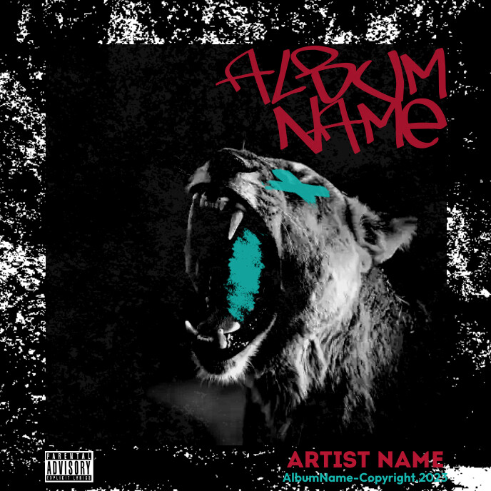 Reco Lion Rapper Modèle Rap Album Lion | PosterMyWall