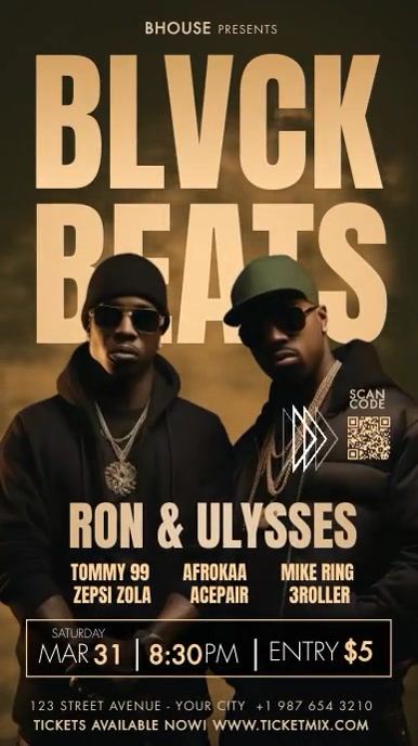 Events Album Rap album release event party concert video Template | PosterMyWall
