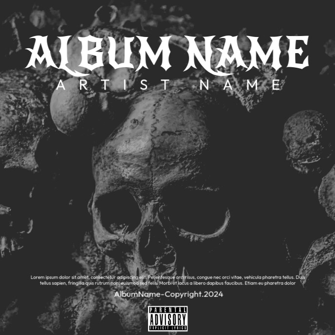 Copy of Rap Album Skull | PosterMyWall