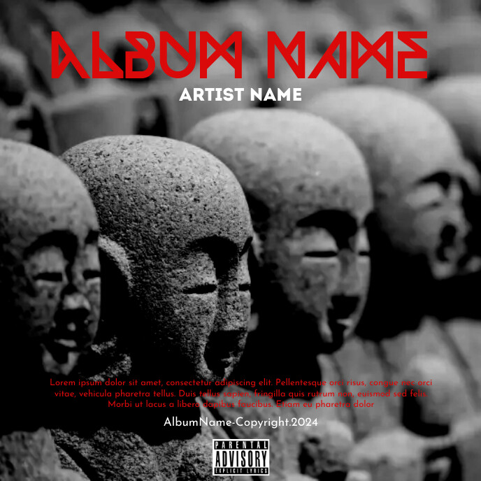 Rap Album Statues Template PosterMyWall Rap Album Statues Template PosterMyWall