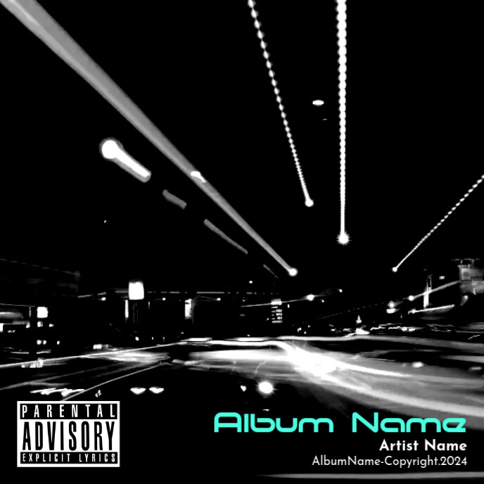 Custom Rap Light Rap Album Street Light Template | PosterMyWall