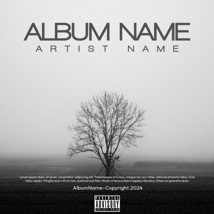 Rap Album Tree Template | PosterMyWall