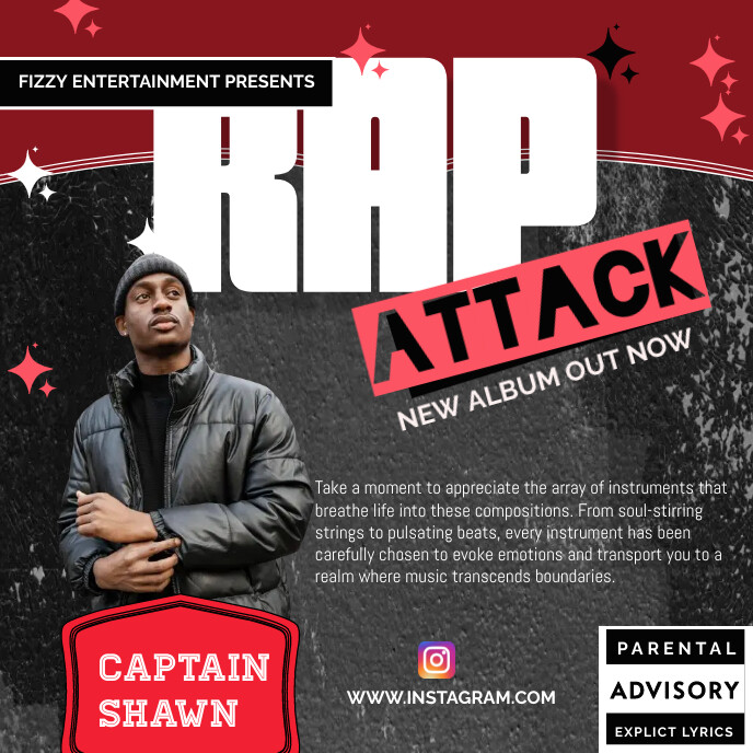 RAP ATTACK Template | PosterMyWall