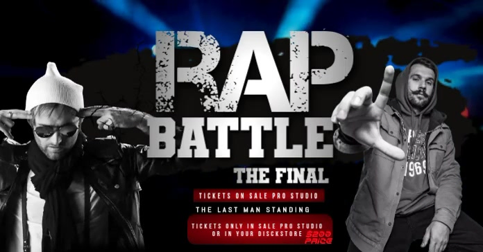 Rap Battle Event Facebook Post Template | PosterMyWall