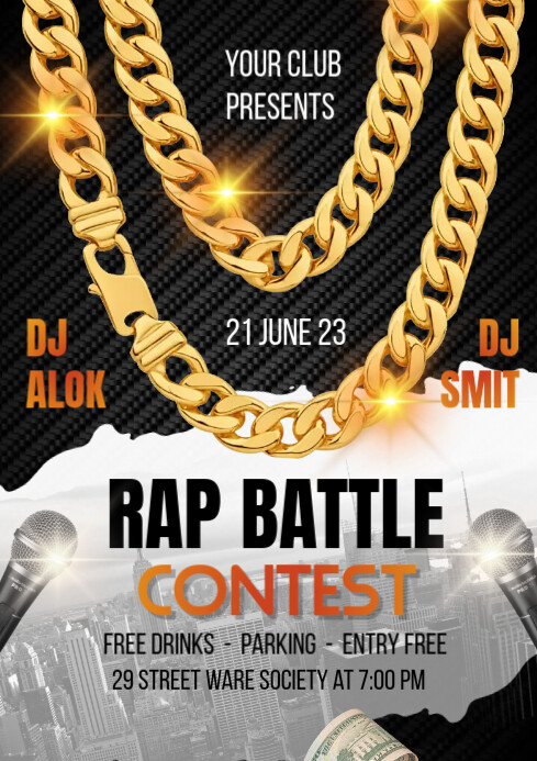 Rap battles Template | PosterMyWall