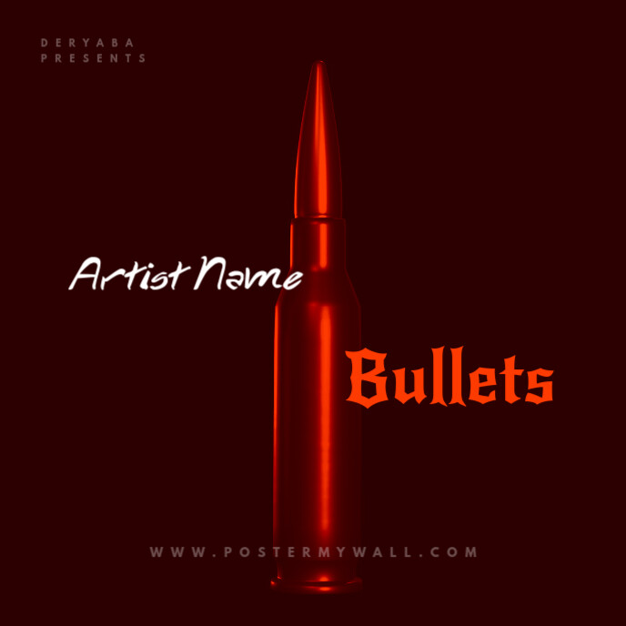 Rap Bullet CD Cover Art Template | PosterMyWall