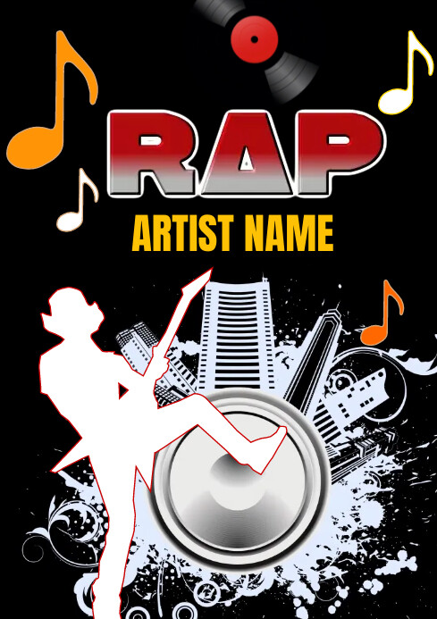 Rap Cover A4 Template PosterMyWall